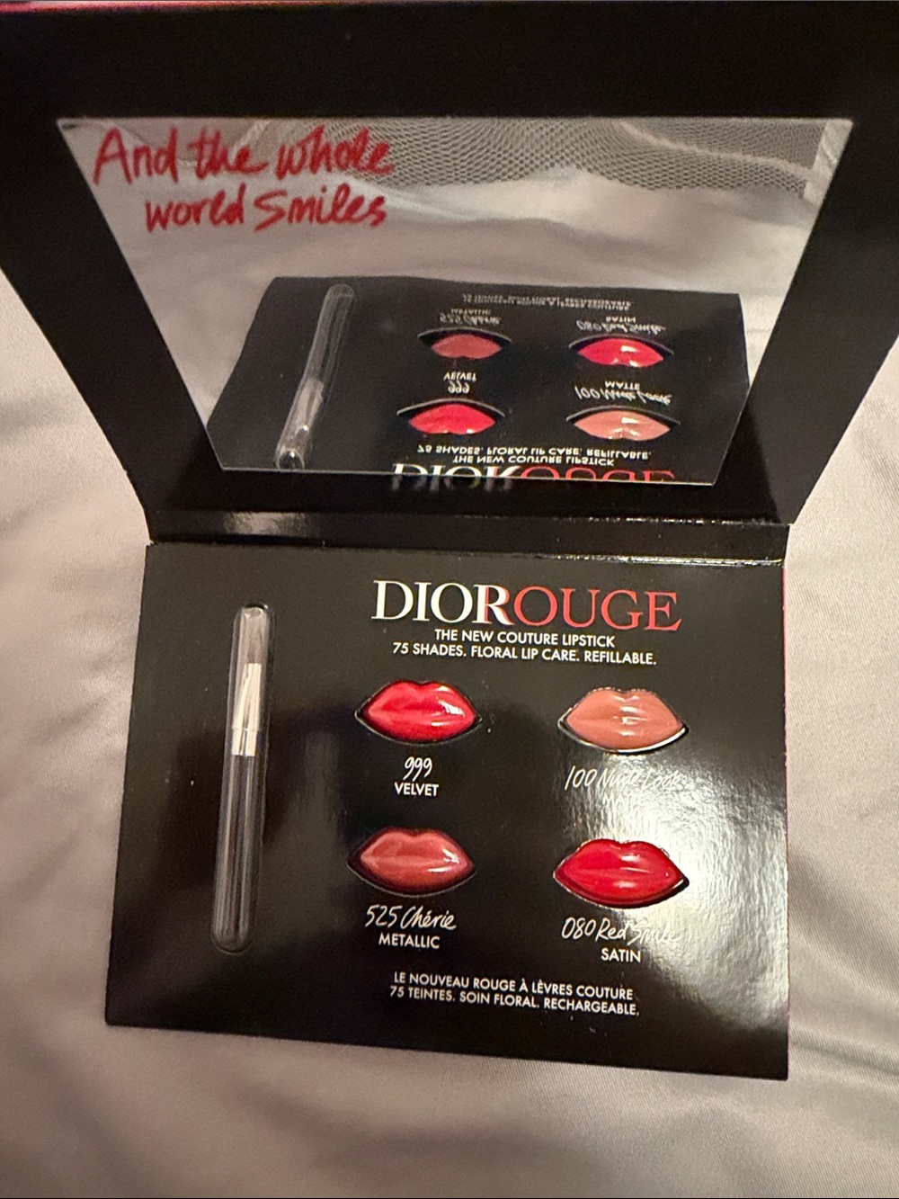 Dior Rouge Lipstick with lip brush